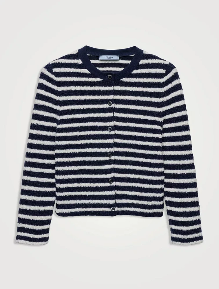 Cotton Bouclé Cardigan