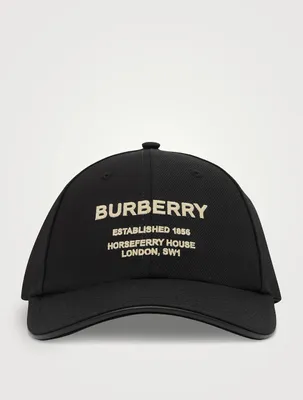 Horseferry Motif Cotton Twill Baseball Cap