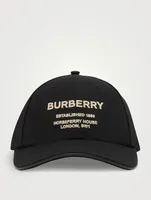 Horseferry Motif Cotton Twill Baseball Cap