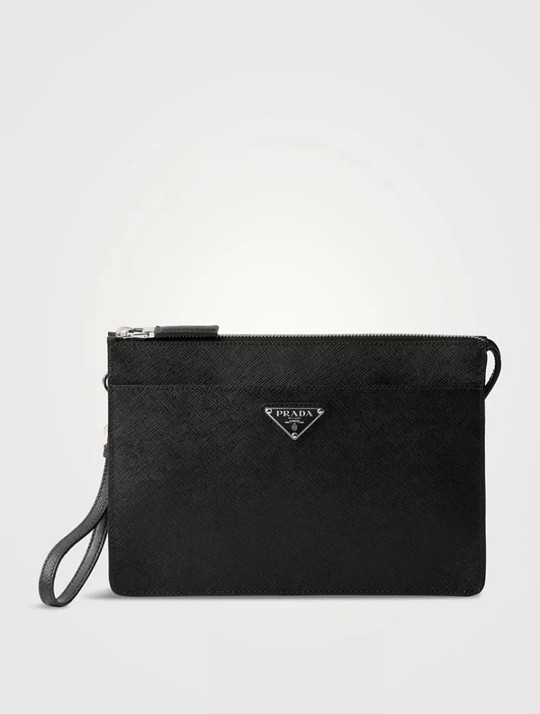 Saffiano Leather Pouch