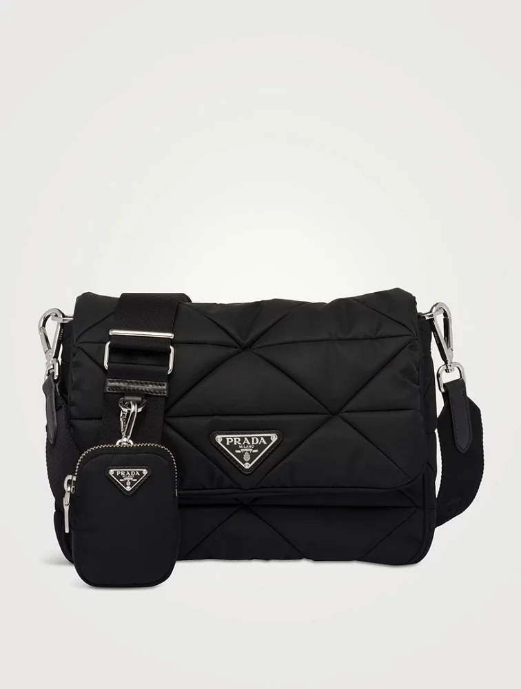 Padded Re-nylon Shoulder Bag
