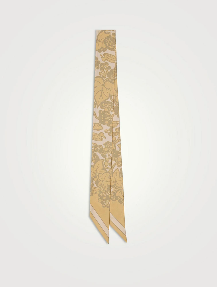 Skinny Ivy Silk Scarf
