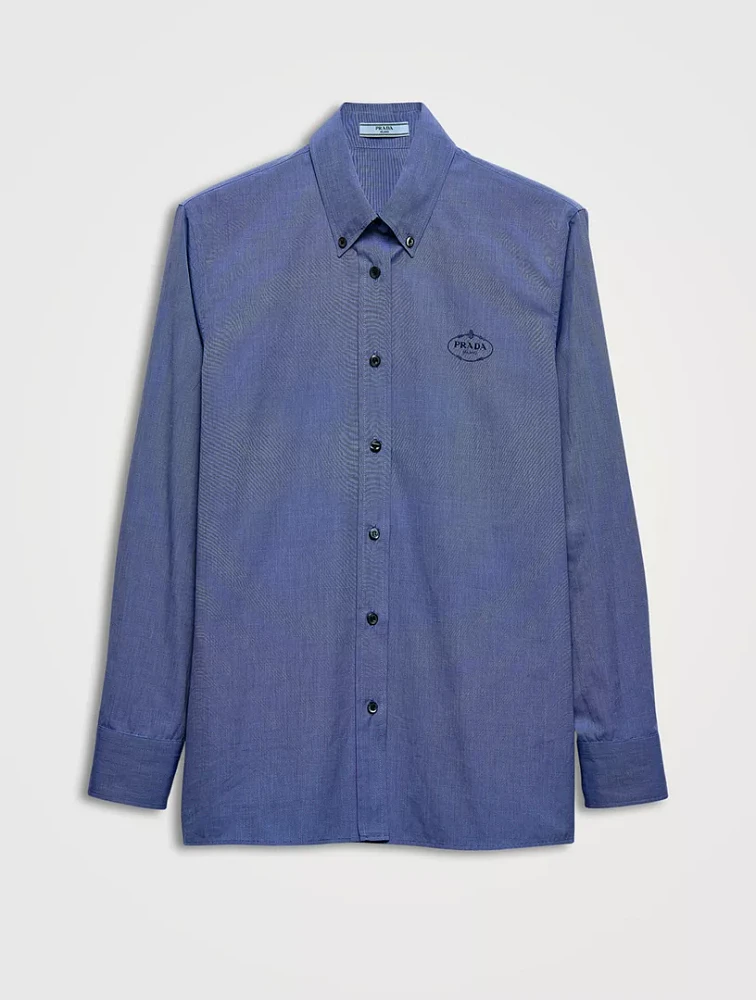 Embroidered Fil-à-fil Shirt