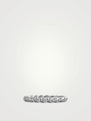 Pavé Petite Band Ring 18k White Gold With Diamonds, 2.8mm