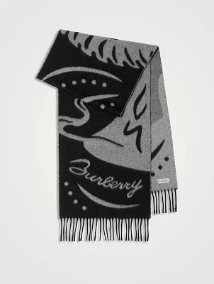 Mirrored Horse Cashmere Scarf