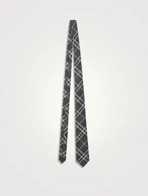 Check Silk Tie