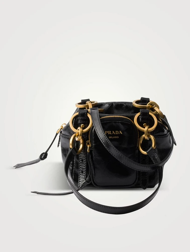 Prada Dangle Leather Top-handle Mini-bag