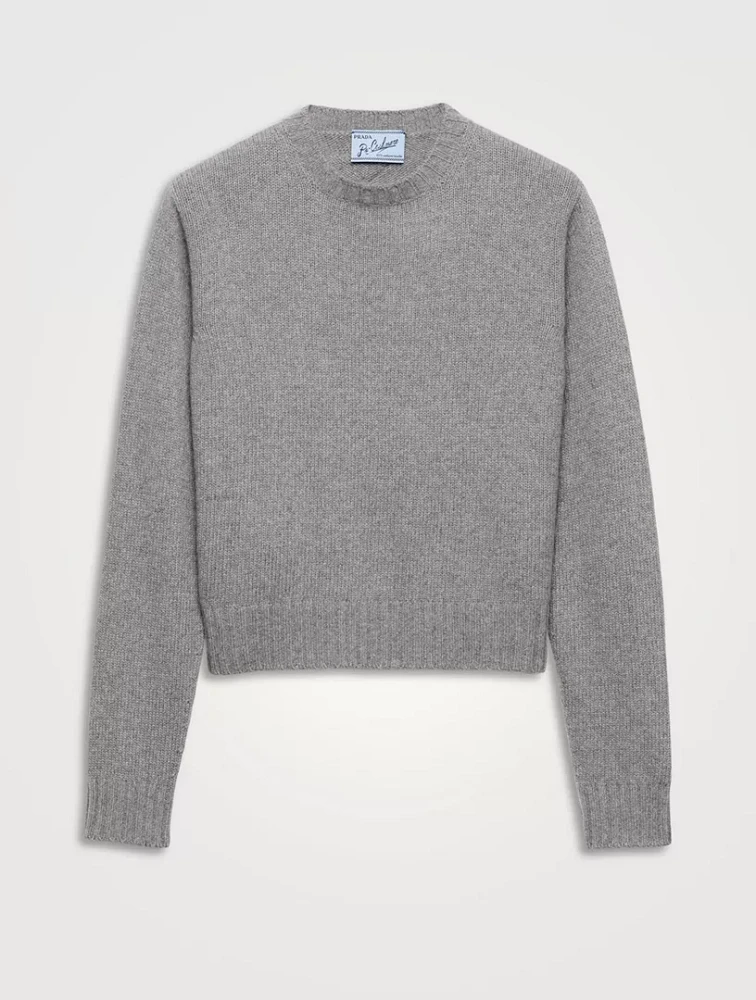 Ribbed Knit Re-cashmere Sweater