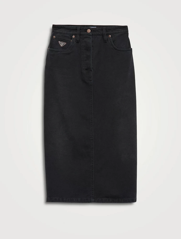 Denim Midi-skirt