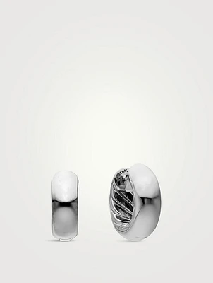 Dy Mercer® Micro Hoop Earrings In Sterling Silver, 13.4mm