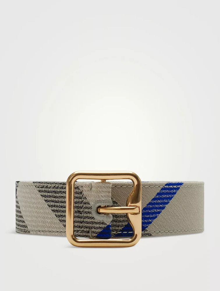 Check B Buckle Belt
