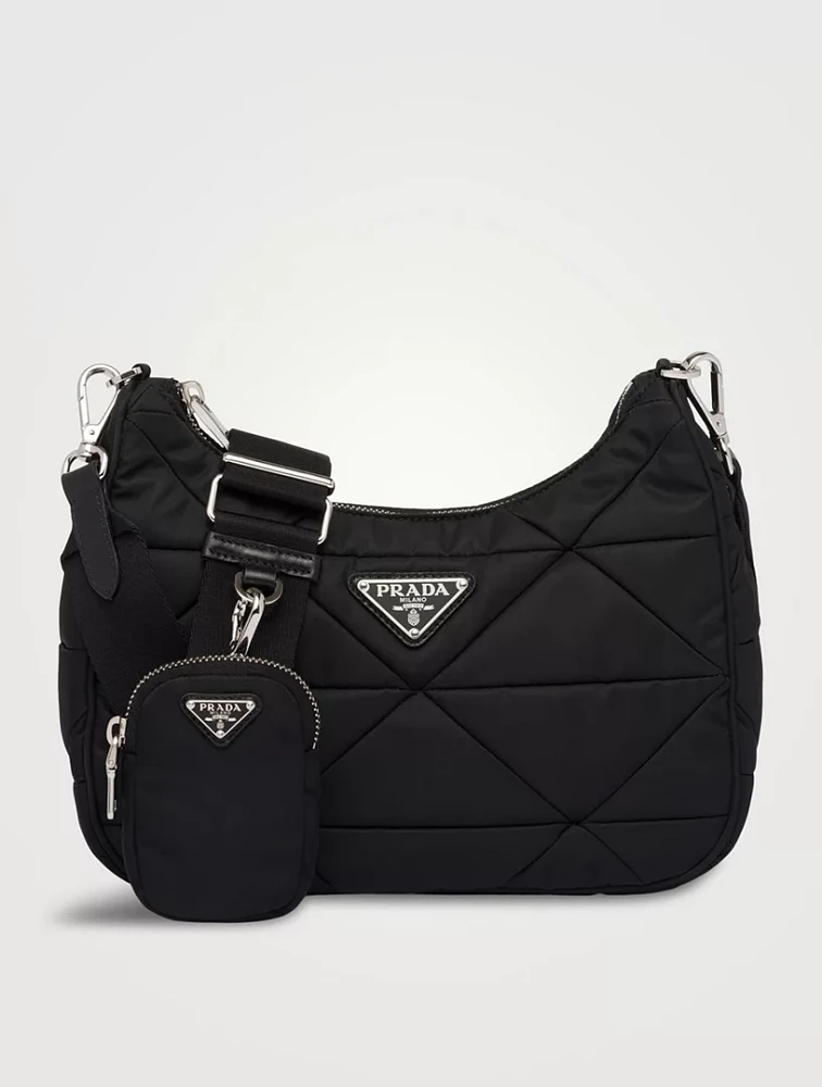 Padded Re-nylon Shoulder Bag