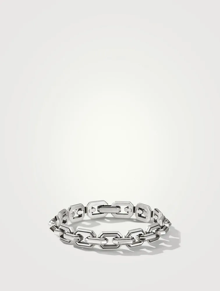 Deco Link Bracelet Sterling Silver