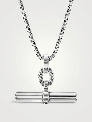 Lexington E/w Barrel Pendant In Sterling Silver