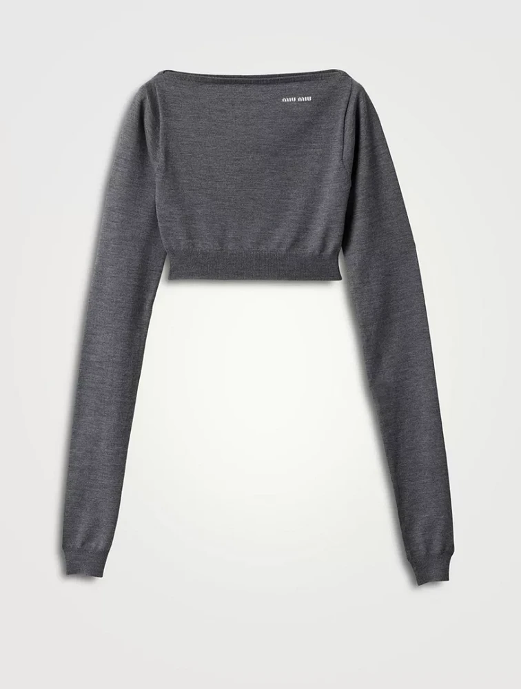 Wool Boat-neck Sweater