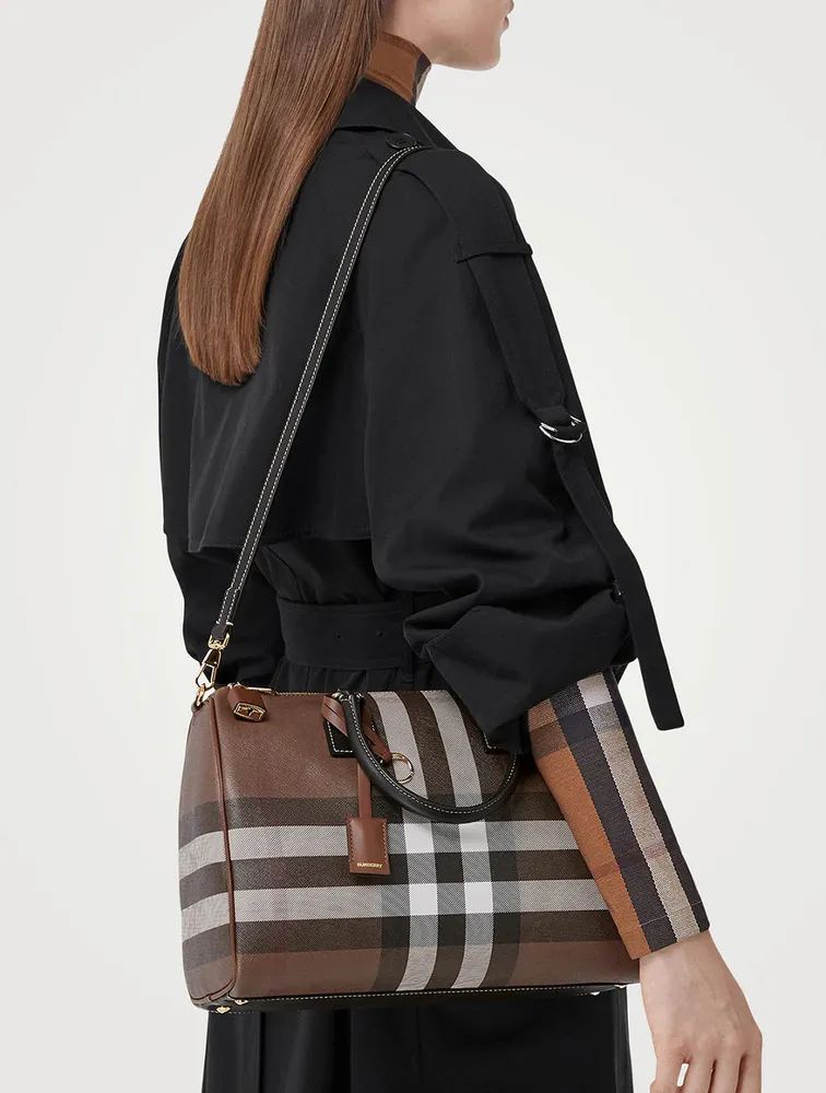 Check Medium Bowling Bag