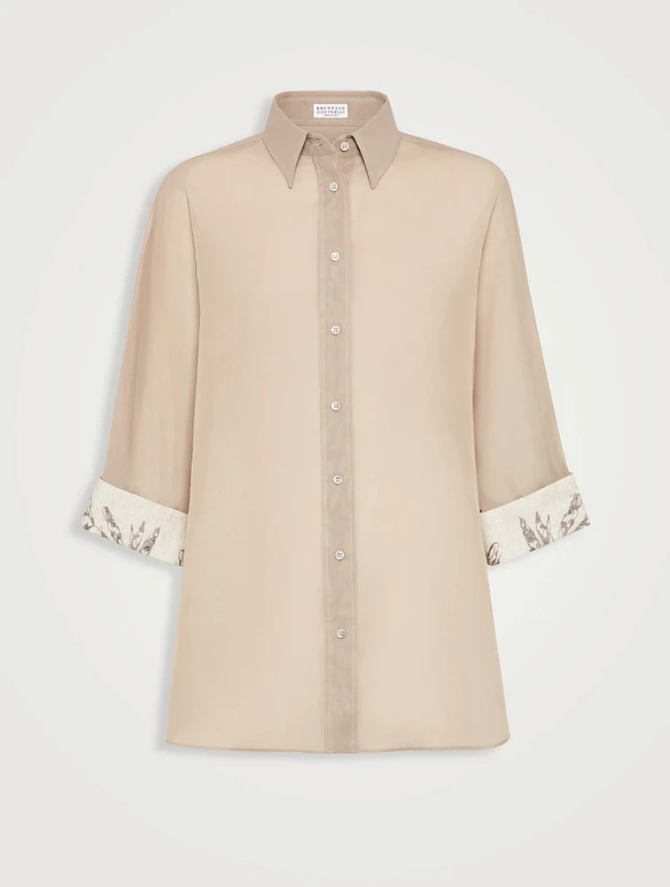Flora Embroidery Shirt