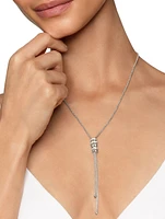 Zig Zag Stax™ Y Necklace In Sterling Silver With Diamonds