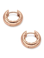 Dy Mercer® Micro Hoop Earrings In 18k Rose Gold, 13.4mm