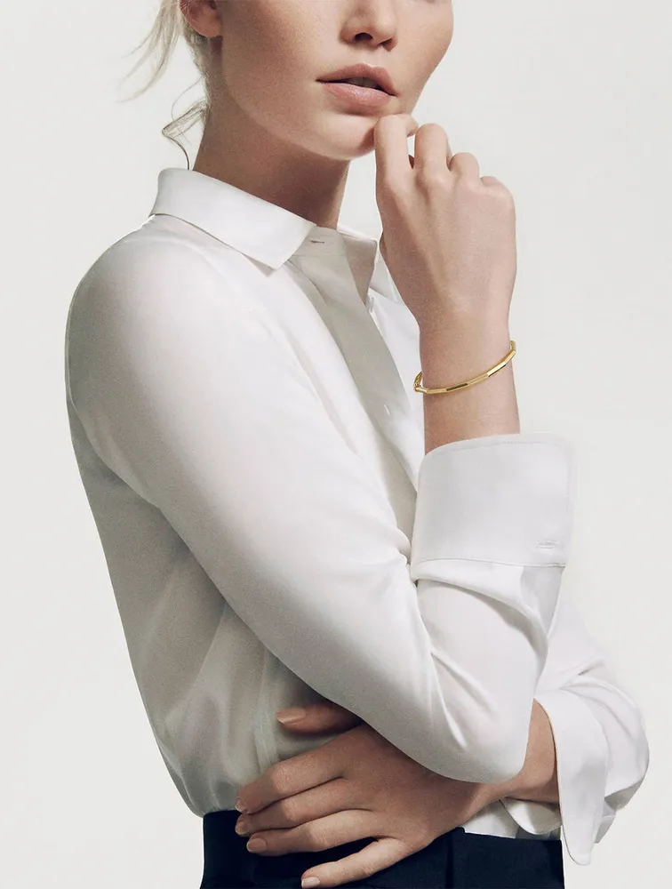 Stax Faceted Bracelet 18k Yellow Gold
