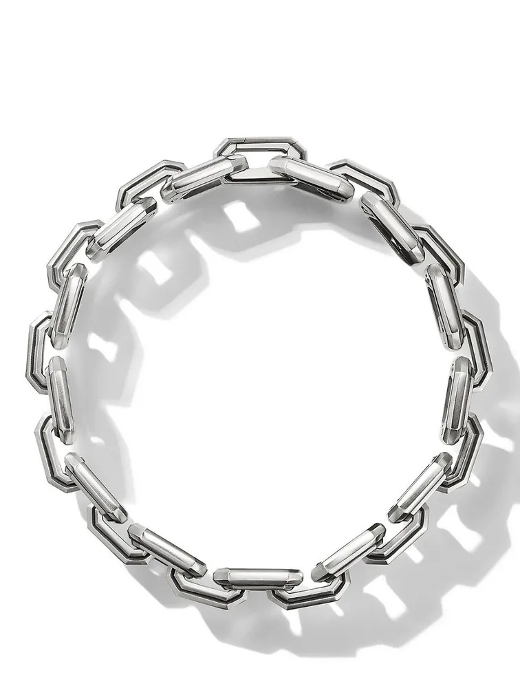 Deco Link Bracelet Sterling Silver