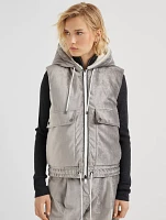 Down Vest With Monili