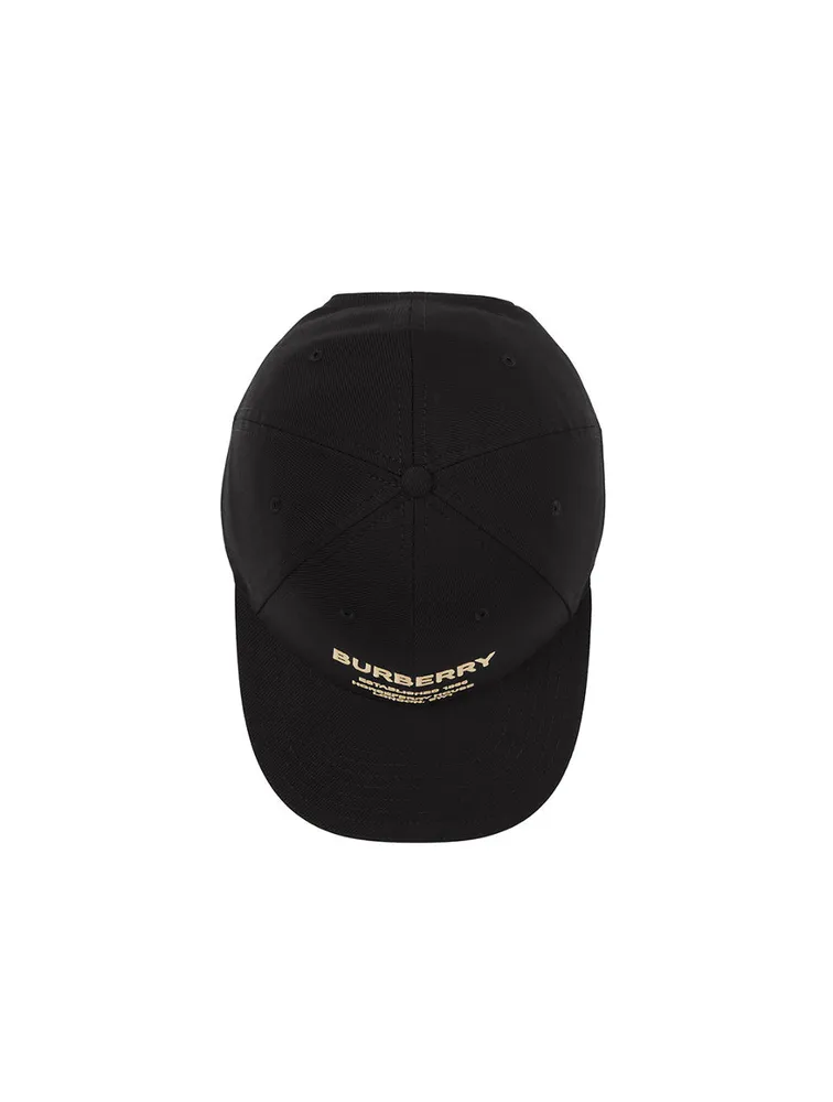 Horseferry Motif Cotton Twill Baseball Cap