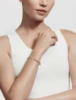 Cablespira® Bracelet 18k Yellow Gold With Pavé Diamonds