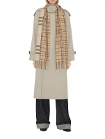 Reversible Check Cashmere Scarf