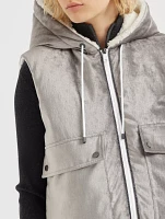 Down Vest With Monili