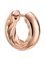 Dy Mercer® Micro Hoop Earrings In 18k Rose Gold, 13.4mm
