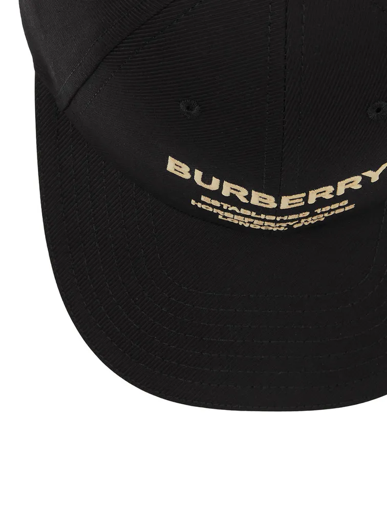Horseferry Motif Cotton Twill Baseball Cap