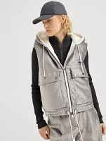 Down Vest With Monili