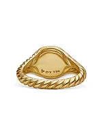 Sculpted Cable Pinky Ring 18k Yellow Gold, 9.7mm