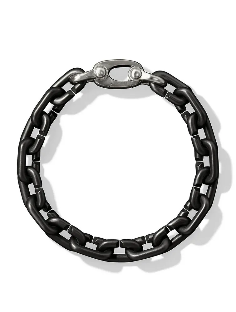 Chain Links Bracelet Black Titanium