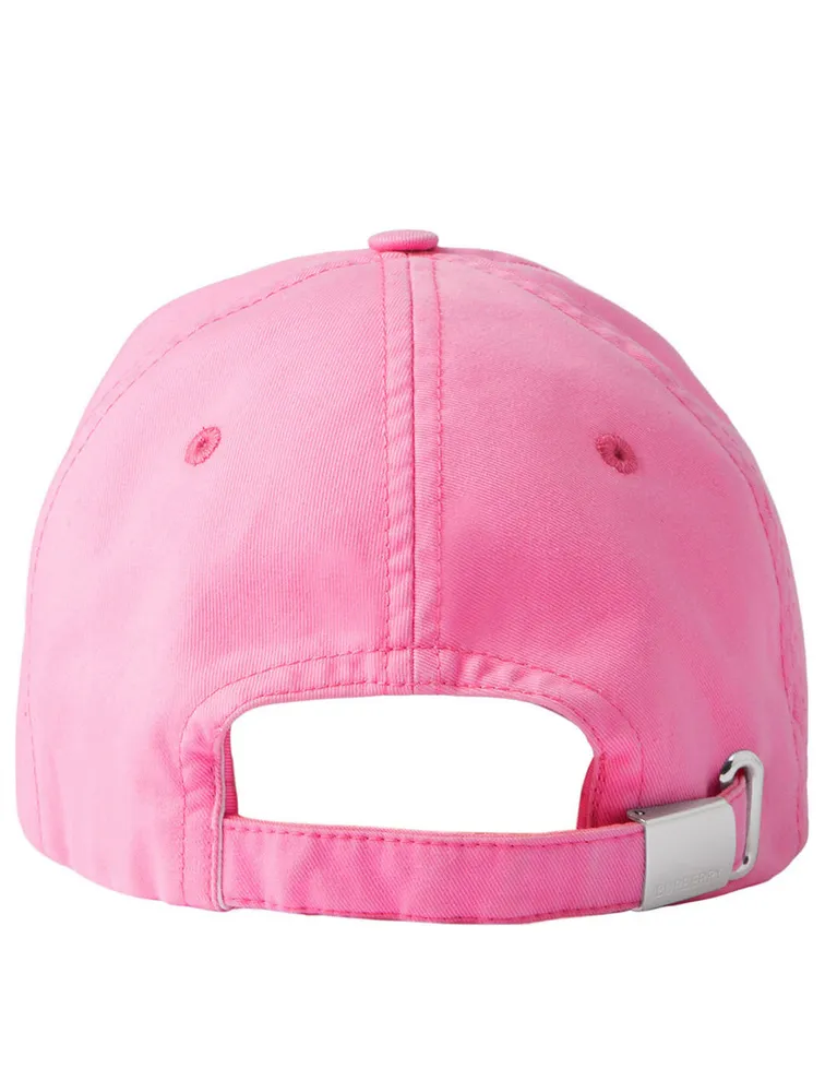 Embroidered Logo Cotton Gabardine Baseball Cap