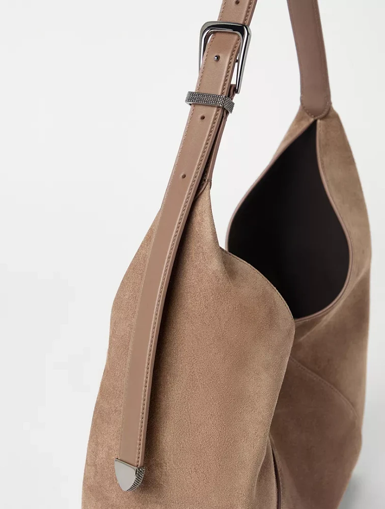 Suede Calfskin Bc Duo Bag