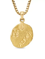 Shipwreck Coin Amulet In 18k Yellow Gold, 28.4mm