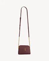 Gaby zipped pouch in quilted lambskin