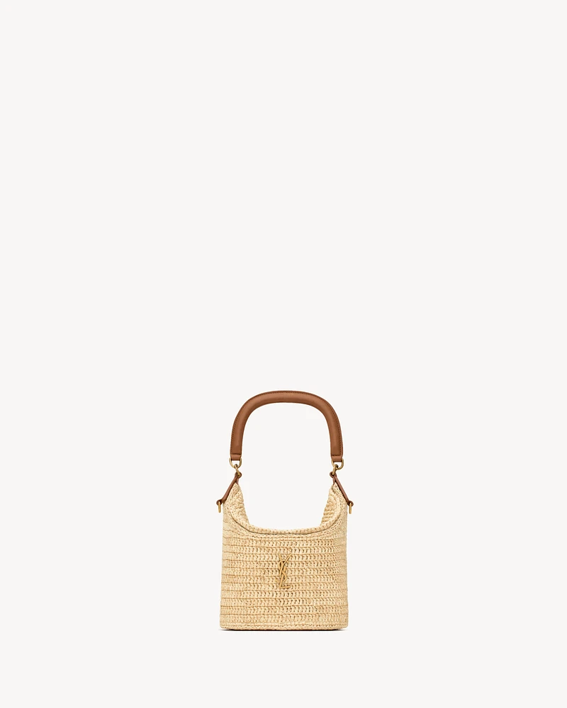 GABY bucket bag in raffia