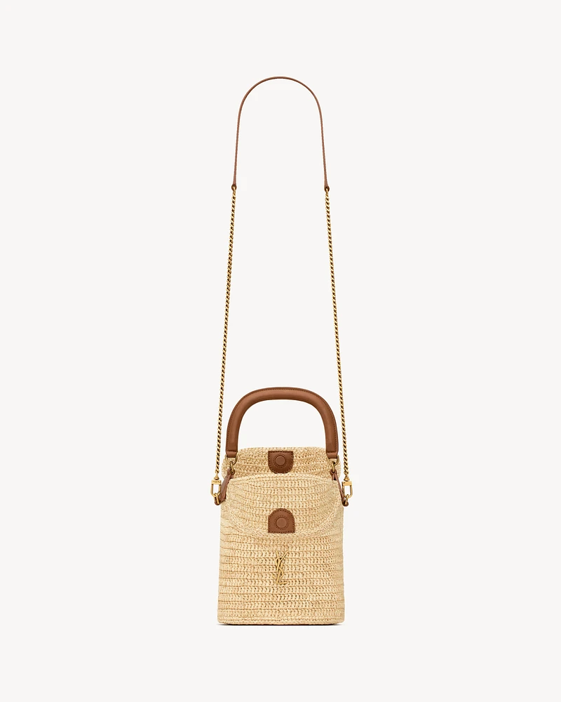 GABY bucket bag in raffia