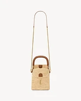 GABY bucket bag in raffia