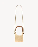 GABY bucket bag in raffia