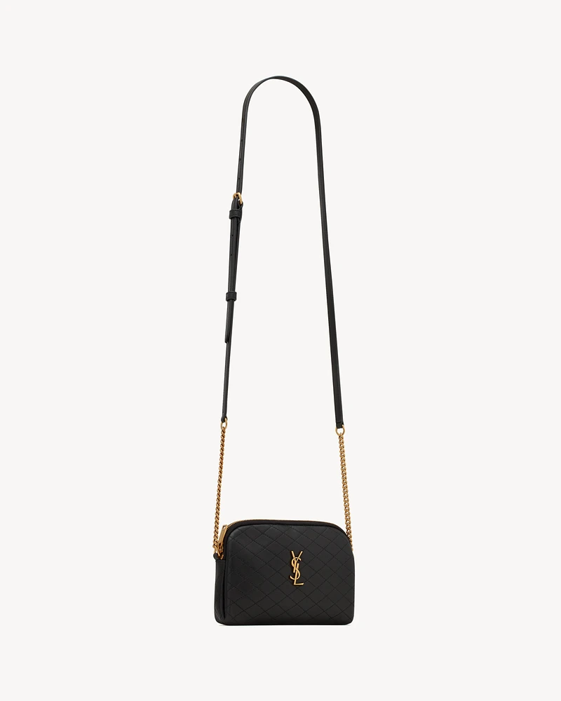 GABY ZIPPERED POUCH IN LAMBSKIN