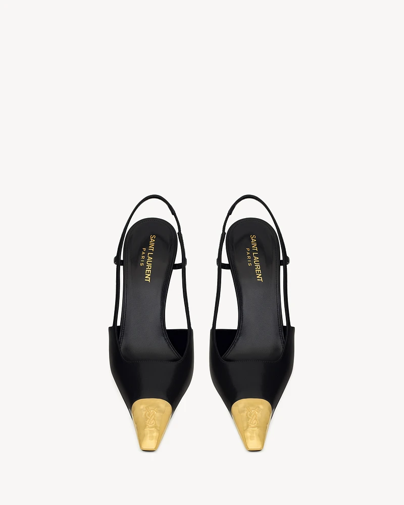 JEANNE slingback pumps smooth leather
