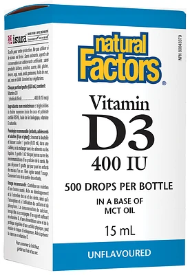 Vitamin D3 Drops 400 IU