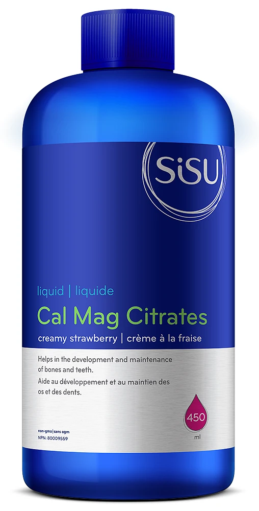Calcium & Magnesium Citrates Liquid, Strawberry