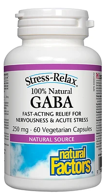 100% Natural GABA 250 mg, Stress-Relax®