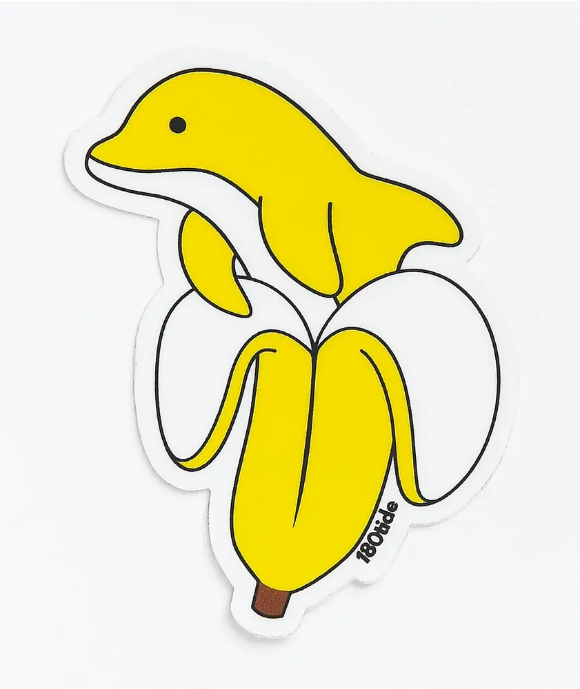 180TIDE Banana The Dolphin Sticker