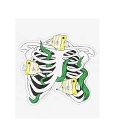 180TIDE Butterflyfish Skeleton White Sticker